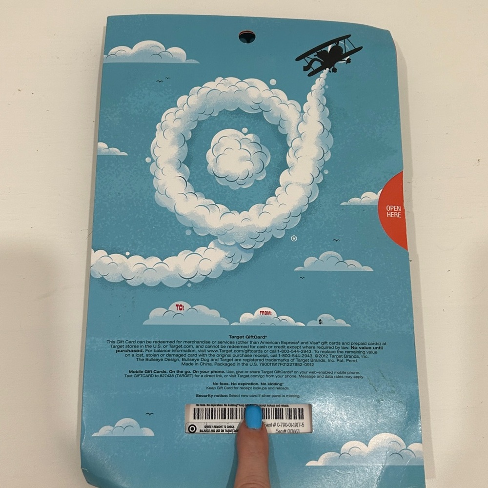 NWT 2012 Target Bullseye Build-A-Plane Kit with Gift Card - Picture 6 of 7